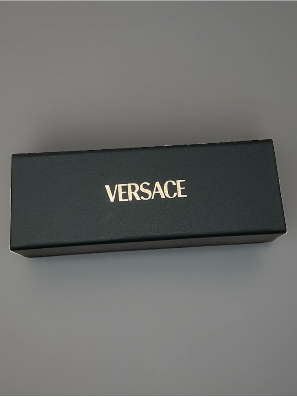Versace Black Sunglasses Case with Gold Logo
